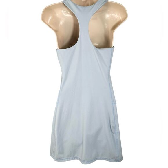 Sweaty Betty Sky Blue Power Activewear Dress With Built In Bike Shorts - Picture 6 of 14